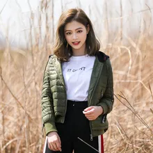 KMETRAM осень зима ультра легкий 90% белый пуховик женский с капюшоном винтажный белый пальто корейский облегающий короткий пуховик MY560