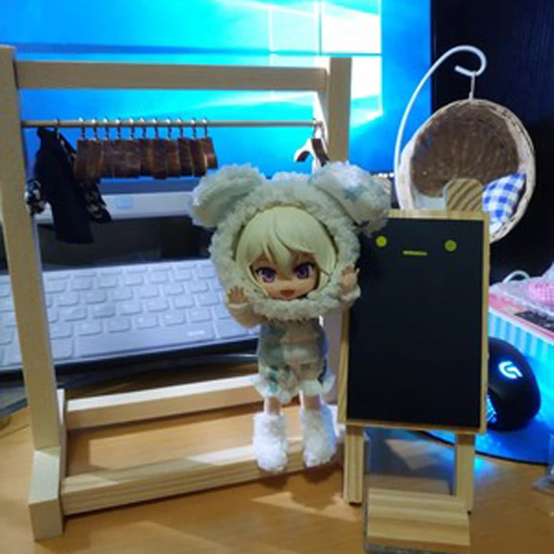 1/6 bjd got7 exo кукольный деревянный шкаф деревянная полка для пальто|Одежда и