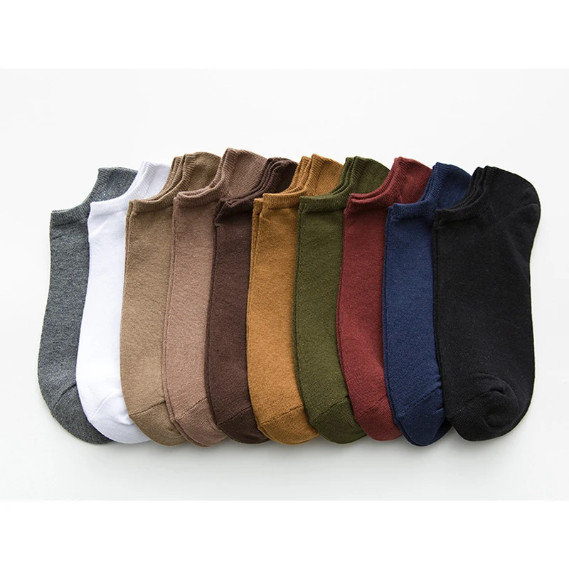 

Hot Spring Summer Men Cotton Ankle Socks For Men's Business Casual Solid Color Short Socks Male Sock Sailing socks