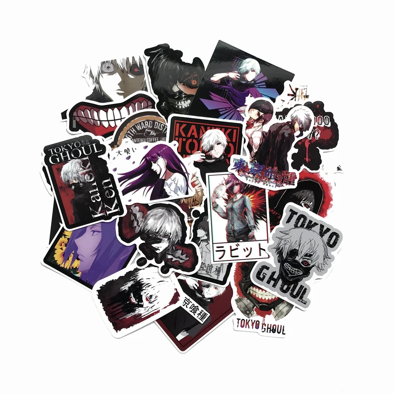 50 шт. Аниме Tokyo Ghoul Стиль граффити Стикеры s детские игрушки для Moto машинок с