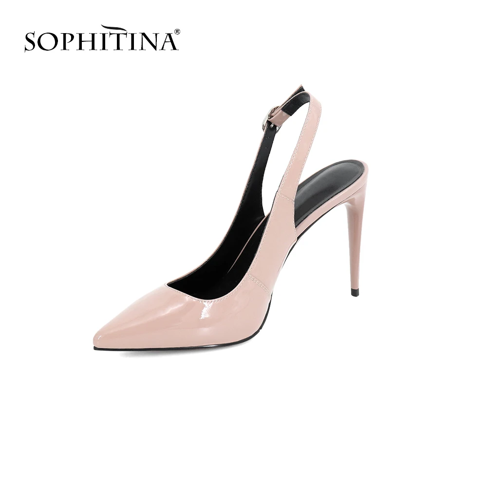 SOPHITINA/Хит 2019г. Высококачественные босоножки из натуральной кожи Модная обувь на