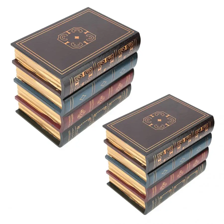 

European Style Vintage Decorative Fake Book Storage Box Home Office Shelf Decoration Fake Book Box Decoration