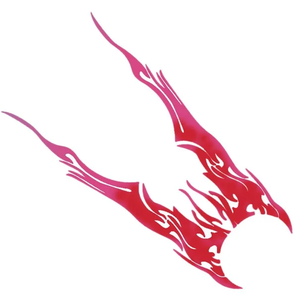 

2Pcs Car Auto Flame Fire Motorcycle Car Stickers Whole Body Decal Decor Covers Protector Car Sticker Car-Styling Accessories