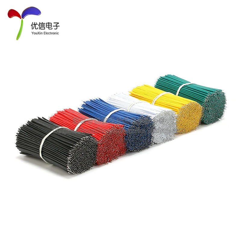 

100PCS/LOT Tin-Plated Breadboard PCB Solder Cable 24AWG 8cm Fly Jumper Wire Cable Tin Conductor Wires 1007-24AWG Connector Wire