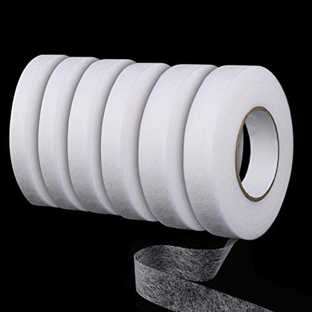 

1Pc/pack Black White 100M Iron On Hemming Tapes Wonder Web Fusible Bonding Lace Trim Garment Sewing Accessories