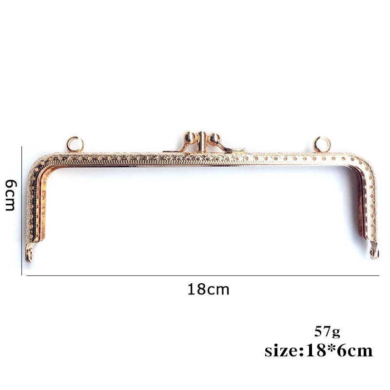 Vintage Square Metal Purse Clasp Frame Handle Sewing Clutch Bags  Accessories Making Kiss Clasp Lock for Bag - AliExpress