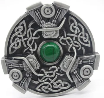 

keltic Knots With V Twin Engines Belt Buckle