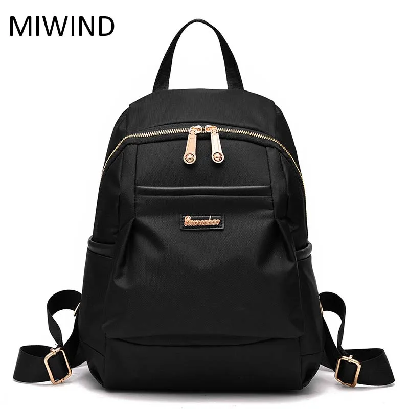 

2017 MIWIND Women Backpack Nylon Backpacks Softback Bags Brand Name Bag Fashion Backpacks Girls Backpack WUB137