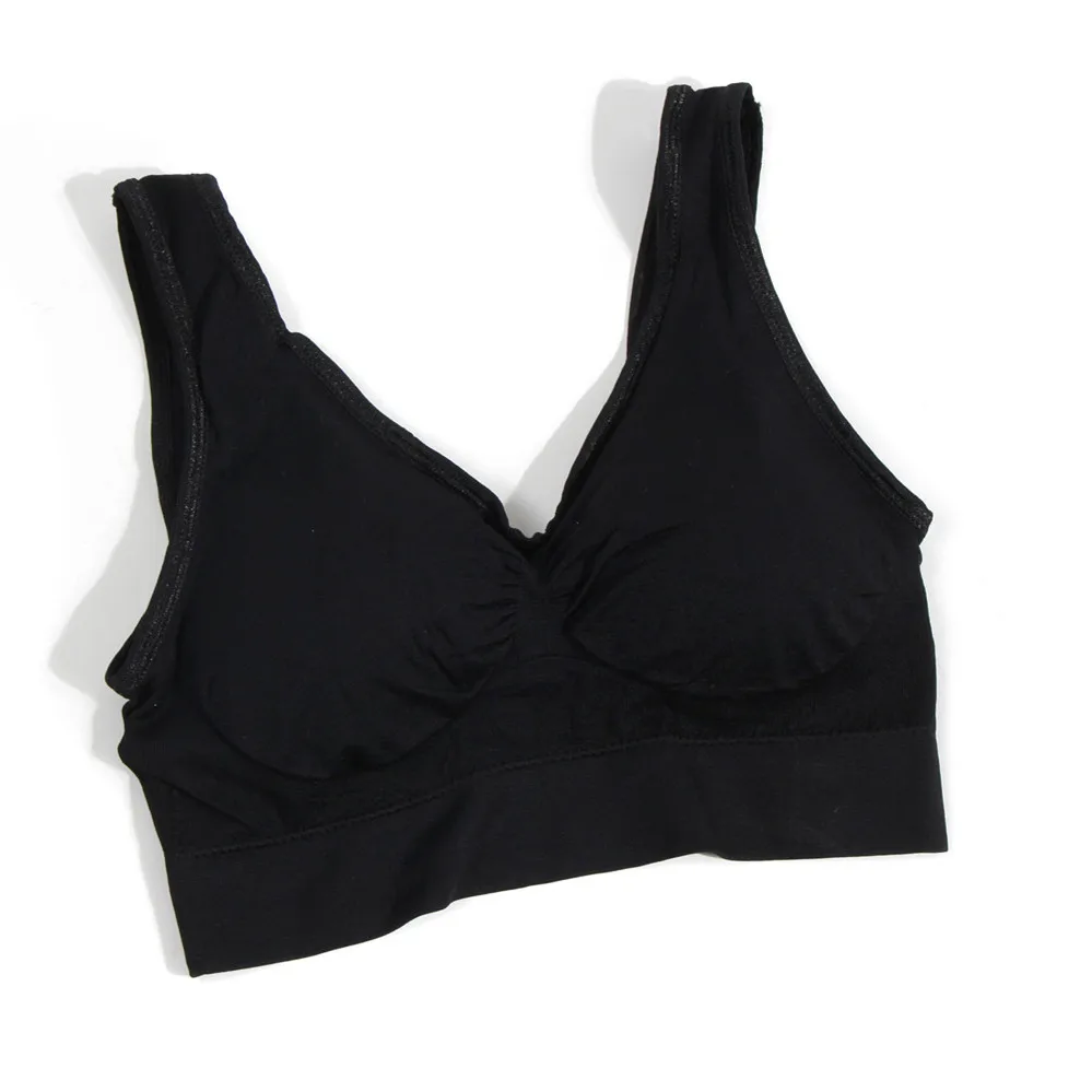 

S-XXXL Size Women Sexy Bra Push Up Padded Fitness Crop Top Ladies Professional Absorb Sweat Underwear Wire Free Sleep Bra