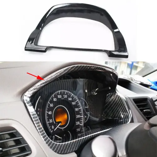 

Chrome Dashboard Frame Carbon Fiber Color Cover Trim for Honda CR-V 2007-2011