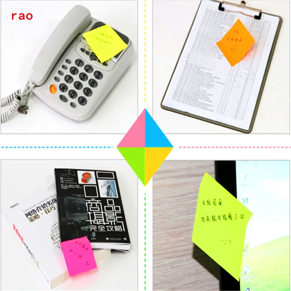 Note Autocollant, 560 Feuilles Fore De Bulle Auto-Adhésif Couleur