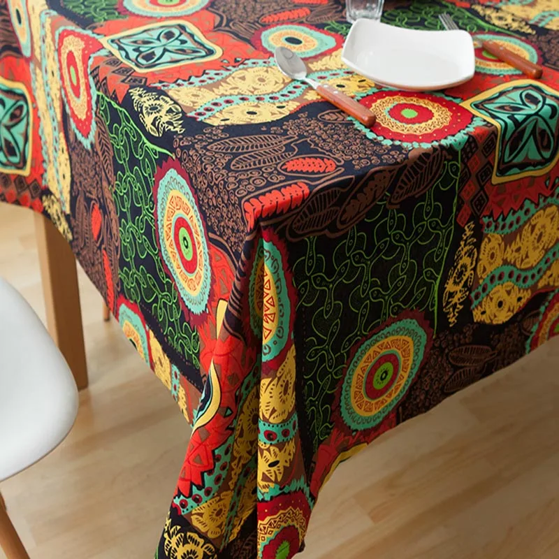 

Meijuner Table Cloth Rectangular Cotton Linen Tablecloth Table Covers Table Top for Home Dinner Party Holidays Dust-proof MJ044