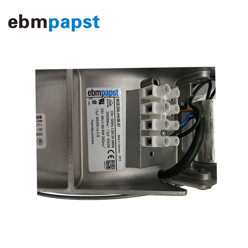 Германия ebmpapst W2E200-HH38-07 230 V 80 W осевой вентилятор 22580 риттальный Вентилятор охлаждения шкафа