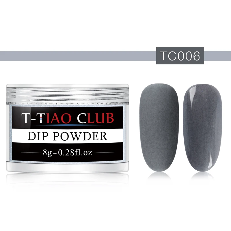 T-TIAO CLUB Dipping Nail Powders Gradient French Nail Natural Color Holographic Glitter Without Lamp Cure Nail Art Decorations - Цвет: AAS03800