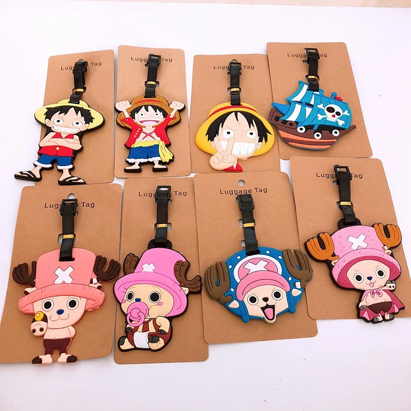

Women Men Suitcase Cartoon Luggage Tag Travel Accessories Cute Portable Suitcase Tag Silicon Name Labels