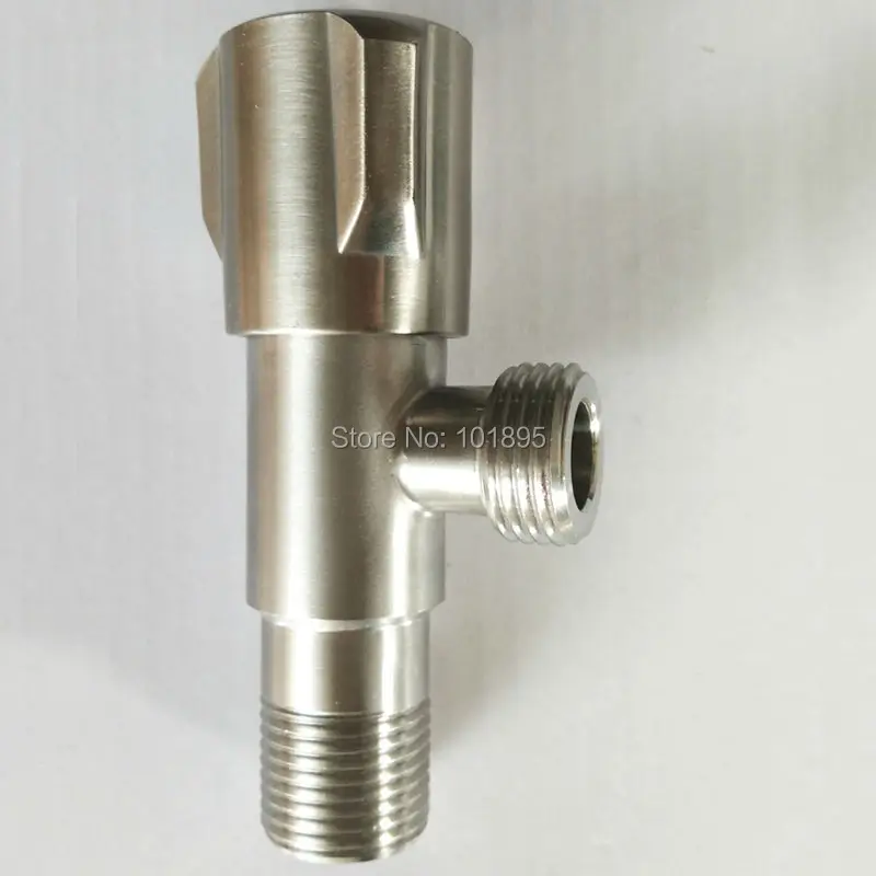 

Wall Mounted M1/2"-M1/2" Stainless Steel Angle Valve 4PCS in Lot L16795