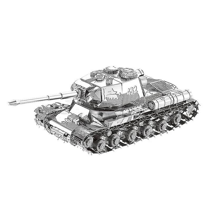 3D металлическая головоломка JS 2 танк военная модель оружия Сделай Сам лазерная
