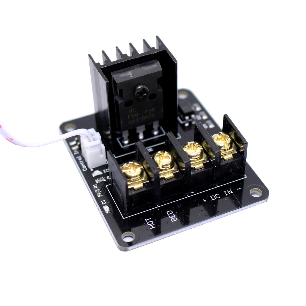 

3D Printer Heated Bed Power Module /Hotbed MOSFET Expansion Module Inc 2pin Lead With Cable for Anet A8 A6 A2 Ramps 1.4
