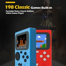 Игровая консоль Мини карманный портативный игровой плеер встроенный 198 классические игры лучший подарок для ребенка Ностальгический плеер