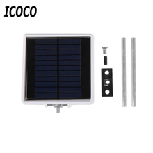 ICOCO IP65 Водонепроницаемый 25 светодиодный квадратный Форма Солнечный свет Сенсор настенный светильник наружное освещение для сада Путь во внутренний дворик забор