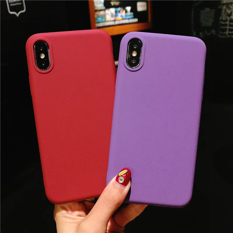 Matte Frosted Sand Texture Plastic Cover for iphone XS MAX XR 8 Plus SE 5 5S 6S 6 7 Case On Huawei P20 P10 P9 P8 Lite 2017 Cases |