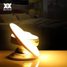 НЛО интеллектуальный датчик движения светодиодный ночник 360 градусов вращение высокочастотная настенная лампа Детская Спальня Коридор гардеробный свет