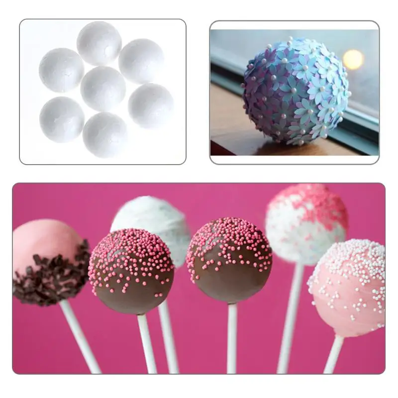 

20pcs Sugar Fondant Cake Die Round Foam Flower Styrofoam Accessories DIY Cake Making Decor Mould Tools