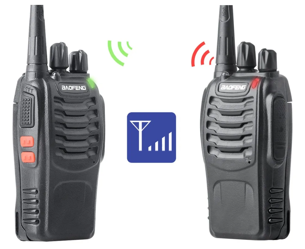 2pcs baofeng bf-888s portable walkie talkie 16ch bf 888s two way radio uhf 400-470mhz 2 pcs hunting transceiver with earphone