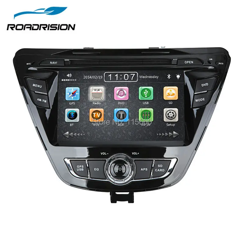 

RoadRision 7Inch Car DVD Player for Hyundai Elantra 2014 2015 Bluetooth GPS Navigation Auto Radio 1080P video Bluetooth RDS SWC