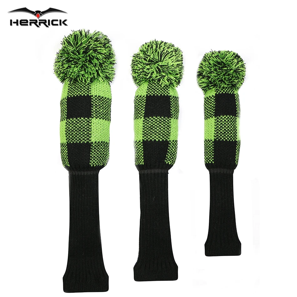 гольф - клуб или дерева headcover шерсти вязать гольф - клубов headcover гольф аксессуары