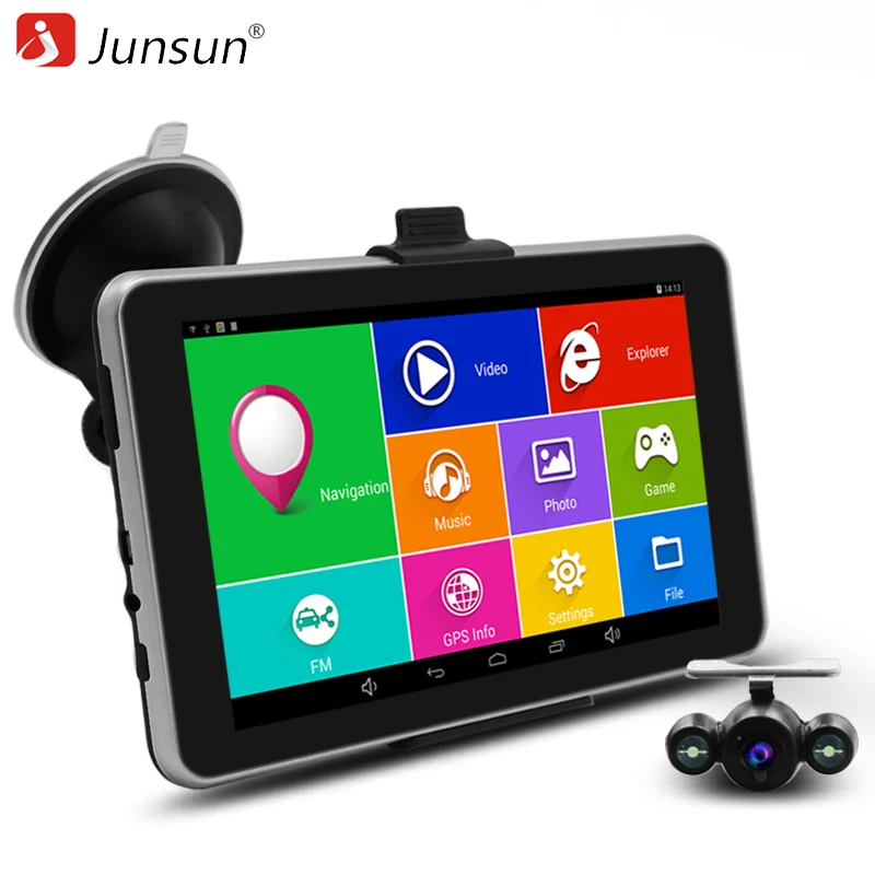 Junsun 7" HD Capacitive Car GPS Navigation Android navigator Rear view camera Bluetooth/WIFI