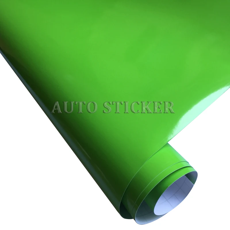 glossy apple green film