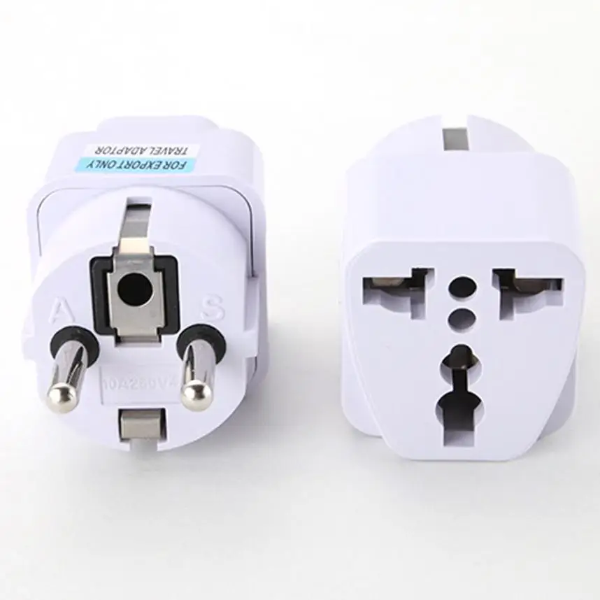 

Malloom 2017 Universal Standard UK US AU to EU AC Power Socket Plug Travel Charger Adapter Converter Travel Power Connector