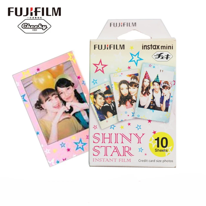 10 шт. Fujifilm Instax Мини-фильм блестящие звезды для мини 8 7 s 7 50 s 50i 90 25 dw доля SP-1 поляроид мгновенных фотоаппарат
