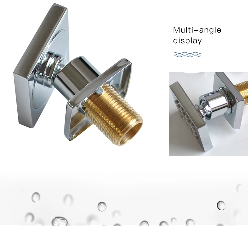 AODEYI ванная комната Твердый латунный квадратный хромированный корпус Душ спрей струи душевая головка распылитель Набор Экономия воды массаж тела струи