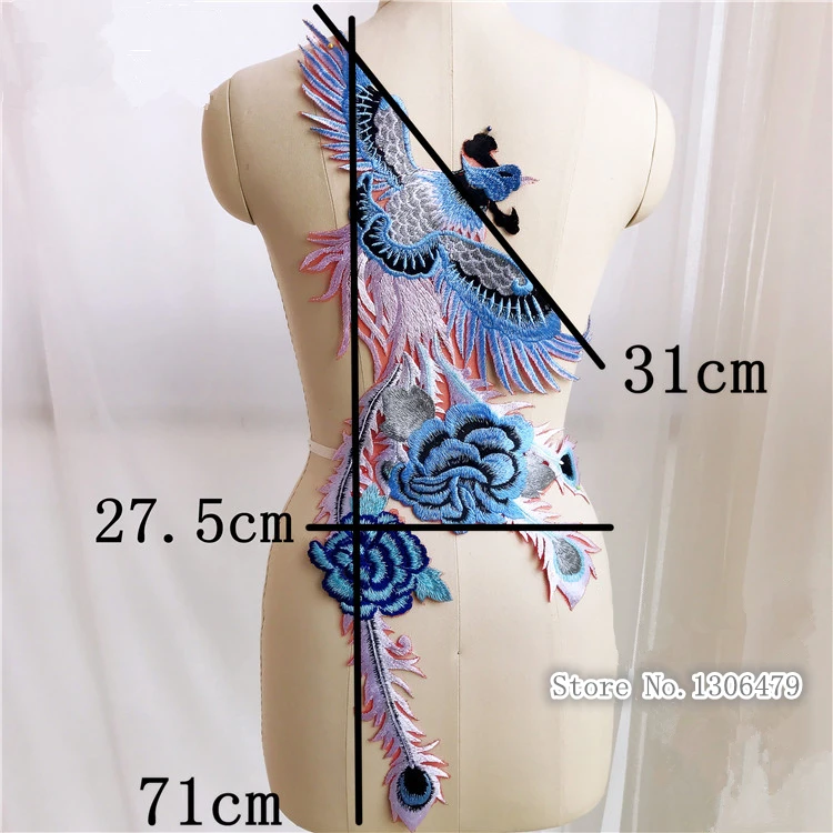 Изысканный феникс вышивка ткань паста Cheongsam украшения китайский ветер и одежда