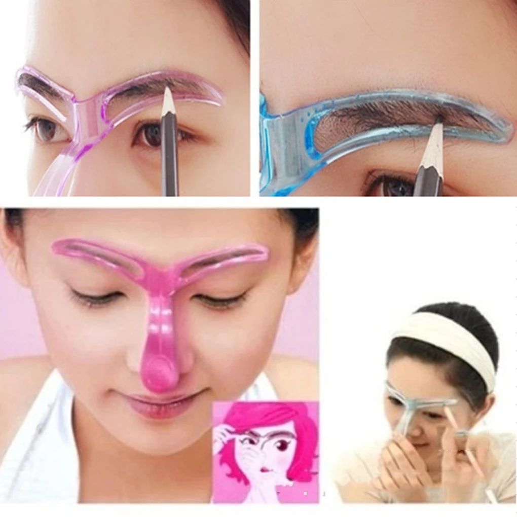 

Eyebrow Stencils Shaping Grooming Eye Brow Make Up Model Template Reusable Design Eyebrows Styling Tool