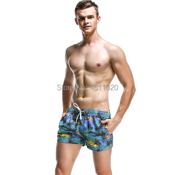 Мужские пляжные шорты, спортивные Компрессионные Мужские шорты Карго с принтом ананаса, свободные эластичные летние пляжные шорты, брендовая одежда