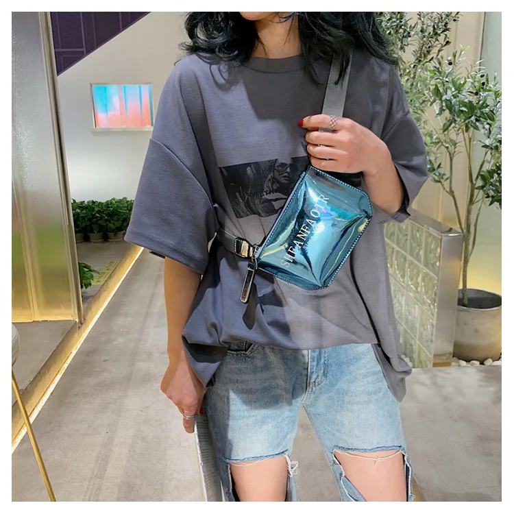 Новая Маленькая женская сумка новая Корейская версия одной сумки через плечо модная контрастная сумка-мессенджер нагрудная сумка с карманами