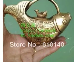 

Pure copper Kettle Annual Annual Have Fish Lucky Jin Bao Decoration