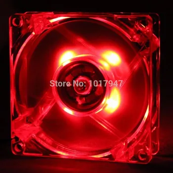 

1piecs Gdstime Red 12025 120mm 12cm 120MM x 25MM 4Pin 12v LED Brushless Cooler Fan