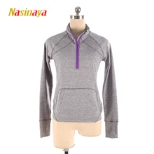 Индивидуальные фигурного катания футболка топы для девочек женщин Обучение соревнования Patinaje катания на коньках гимнастический 78