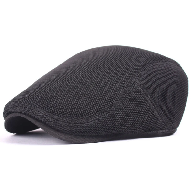 Ht1600 2018 New Unisex Summer Hat Men Women Solid Breathable Newsboy