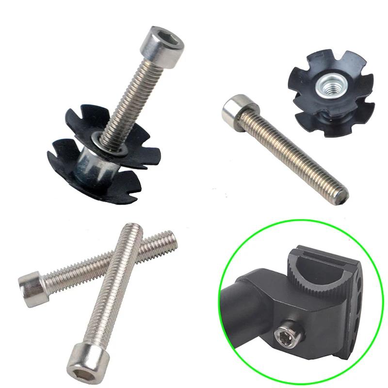 2pcs 5mm 6mm Road MTB Bike Bicycle Headset Core Screw Sunflower Bowl