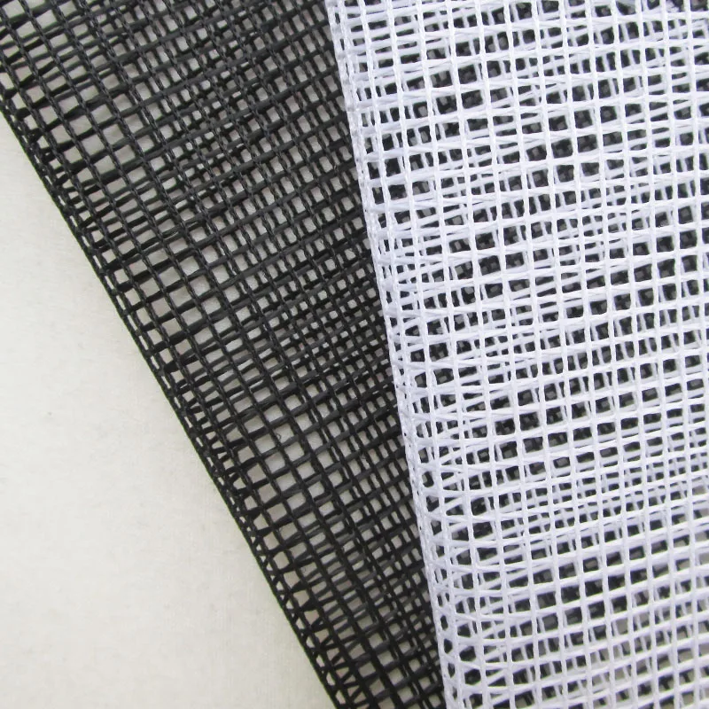 

1 piece French High Quality Small Squared Black Mesh Fabric Polyester White Hard Net Fabric Clothes Patchwork Sewing Cloth Tissu