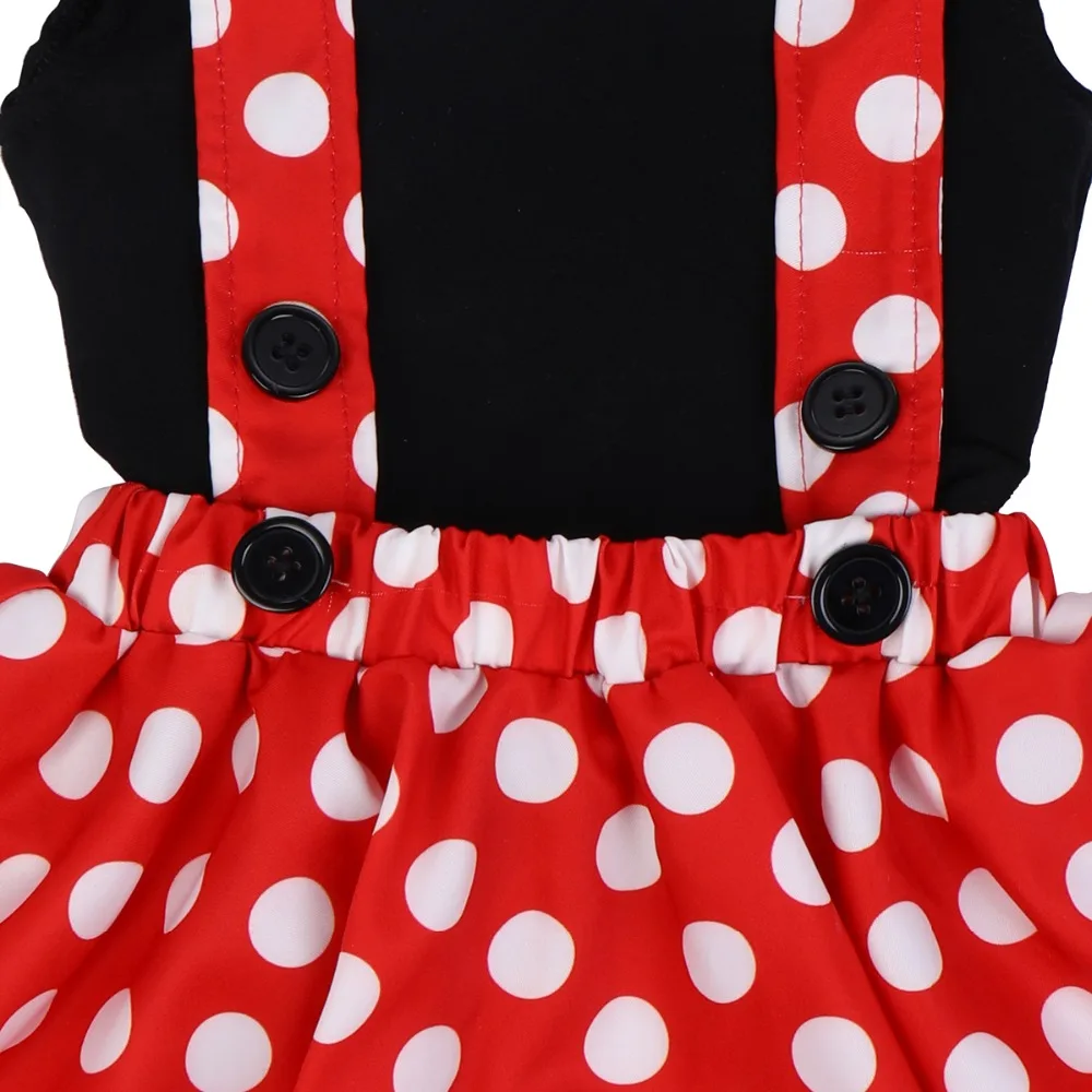 Girl Baby Birthday Clothes Cake Smash Outfit Polka Dot Outfit Cute Minnie Fancy Dress up Baby Girls Clothes Set Photography Prop