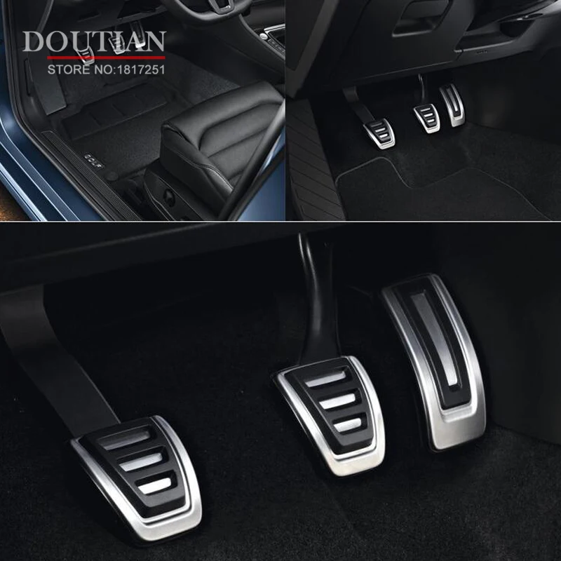 

For Audi A4 B8 A6 A7 A8 S4 RS4 A5 S5 RS5 8T Q5 SQ5 8R Gas Fuel Brake Foot Footrest Pedal Pad Plate Cover Auto Accessories 4pcs