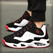 New Basketball Shoes for Men Comfortable Cushioning Athletic Shoes Air-cushioned Outdoor Sport Shoes Basket Breathable Sneakers
