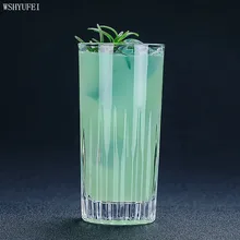WSHYUFEI полосатый резной длинный напиток Коктейль стекло Колин Haibo стаканы для сока