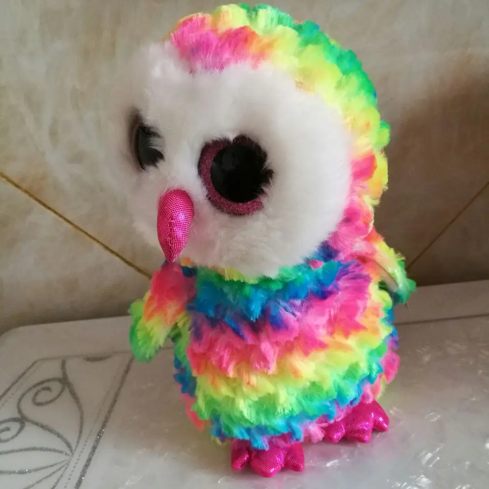 rainbow owl stuffed animal